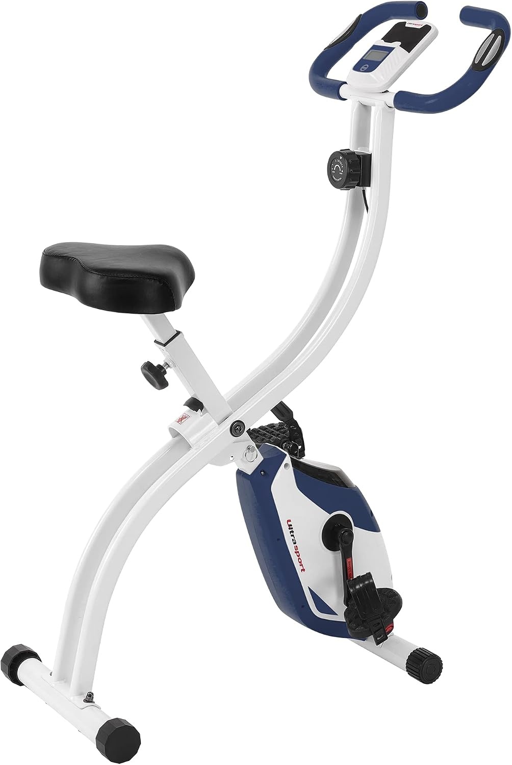 Opvouwbare Hometrainer F-Bike 150 - 8 Weerstanden - LCD Display - Blauw/Wit (55% Korting)