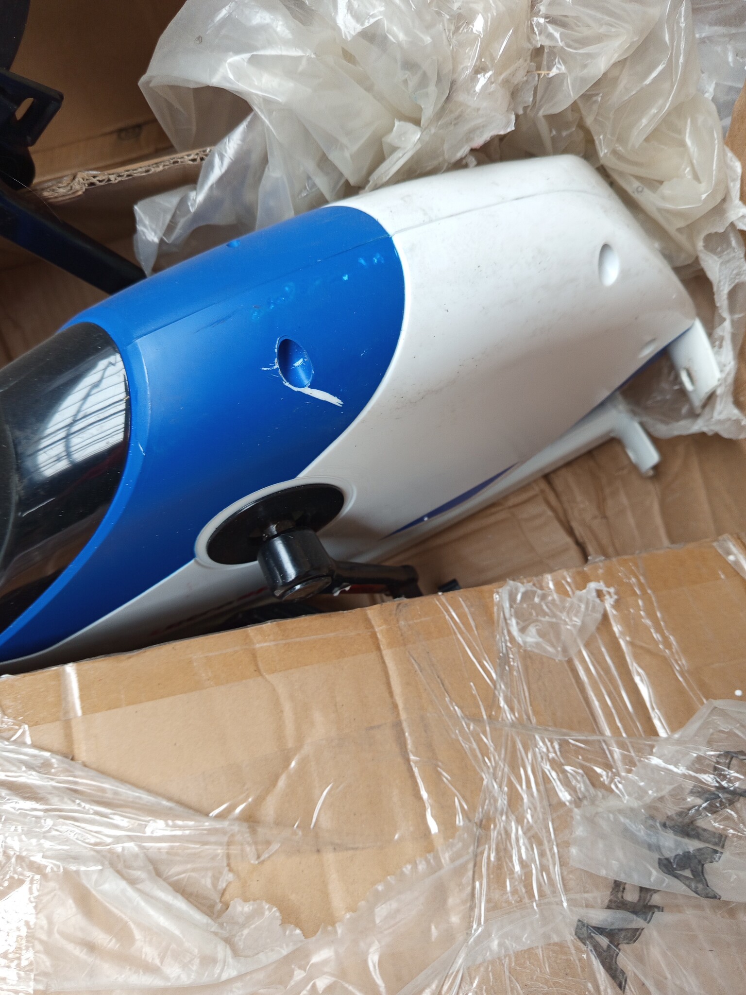 Opvouwbare Hometrainer F-Bike 150 - 8 Weerstanden - LCD Display - Blauw/Wit (55% Korting)