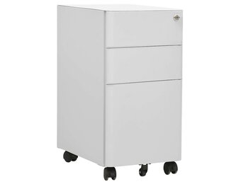 Verrijdbaar Ladeblok Staal Lichtgrijs 30x45x59 cm - 35% Korting