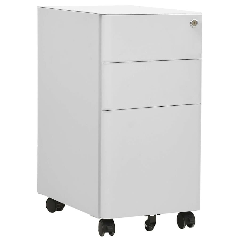 Verrijdbaar Ladeblok Staal Lichtgrijs 30x45x59 cm - 35% Korting