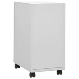 Verrijdbaar Ladeblok Staal Lichtgrijs 30x45x59 cm - 35% Korting