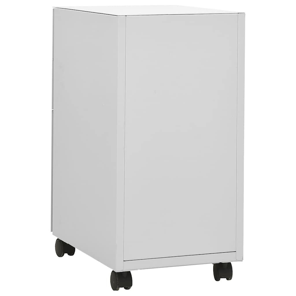 Verrijdbaar Ladeblok Staal Lichtgrijs 30x45x59 cm - 35% Korting