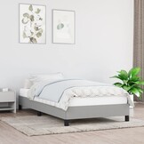 Lichtgrijs Bedframe van Stof 80x200 cm met 49% Korting