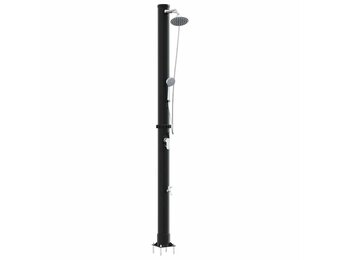 Buitenzonne-douche 20L PVC/Aluminium Zwart - 35% Korting