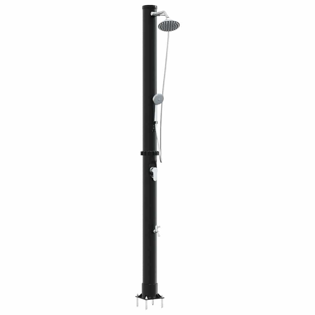 Buitenzonne-douche 20L PVC/Aluminium Zwart - 35% Korting