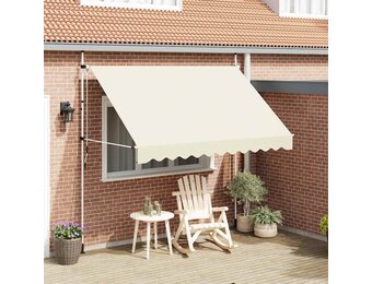 vidaXL Luifel 300 cm Crème - Uittrekbaar & Weerbestendig - 34% Korting