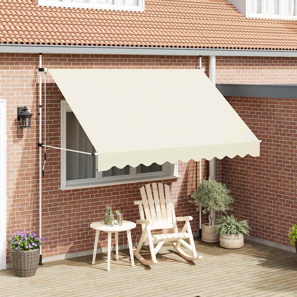 vidaXL Luifel 300 cm Crème - Uittrekbaar & Weerbestendig - 34% Korting