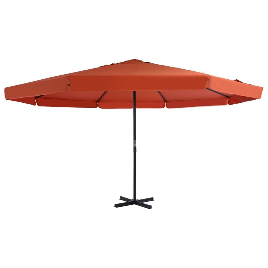Terracotta Parasol met Aluminium Paal 500 cm - 55% Korting!