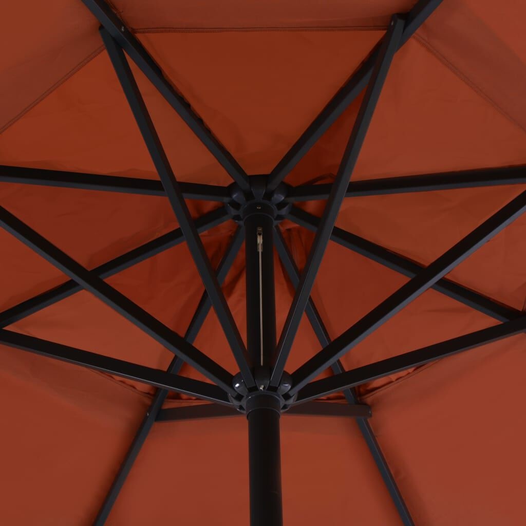 Terracotta Parasol met Aluminium Paal 500 cm - 55% Korting!
