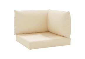 vidaXL Palletkussens 3-delig Oxford Stof Beige - 39% Korting