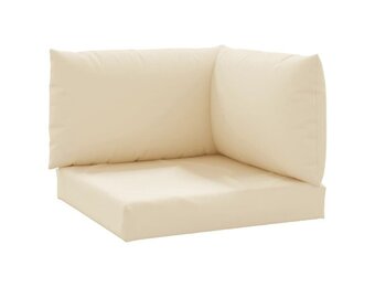VidaXL Palletkussens 3-delig Oxford Stof Beige - 33% Korting