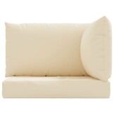 VidaXL Palletkussens 3-delig Oxford Stof Beige - 33% Korting