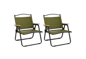 VidaXL Campingstoelen Groen Oxford Stof 54x43x59 cm - 2 stuks met 54% korting