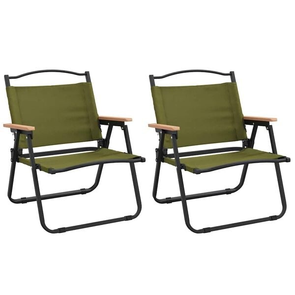 VidaXL Campingstoelen Groen Oxford Stof 54x43x59 cm - 2 stuks met 54% korting