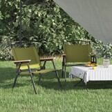VidaXL Campingstoelen Groen Oxford Stof 54x43x59 cm - 2 stuks met 54% korting