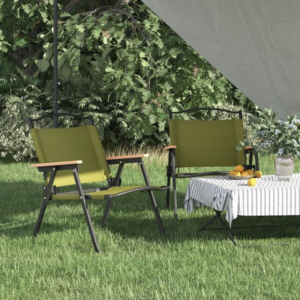 VidaXL Campingstoelen Groen Oxford Stof 54x43x59 cm - 2 stuks met 54% korting