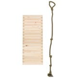 Klimwand met Touw 44,5x5x108 cm Grenenhout - 34% Korting!