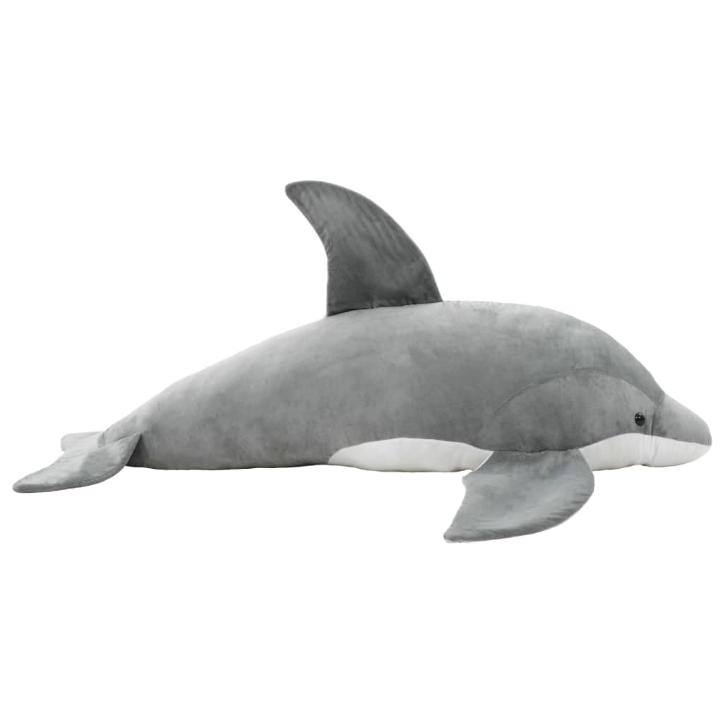 VidaXL Knuffeldolfijn Pluche Grijs 100 cm - 54% Korting
