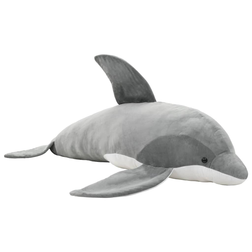 VidaXL Knuffeldolfijn Pluche Grijs 100 cm - 54% Korting