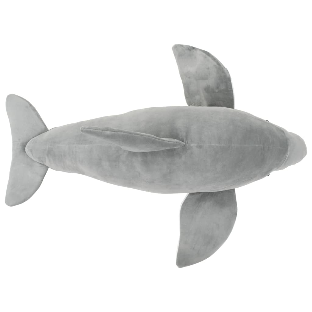 VidaXL Knuffeldolfijn Pluche Grijs 100 cm - 54% Korting