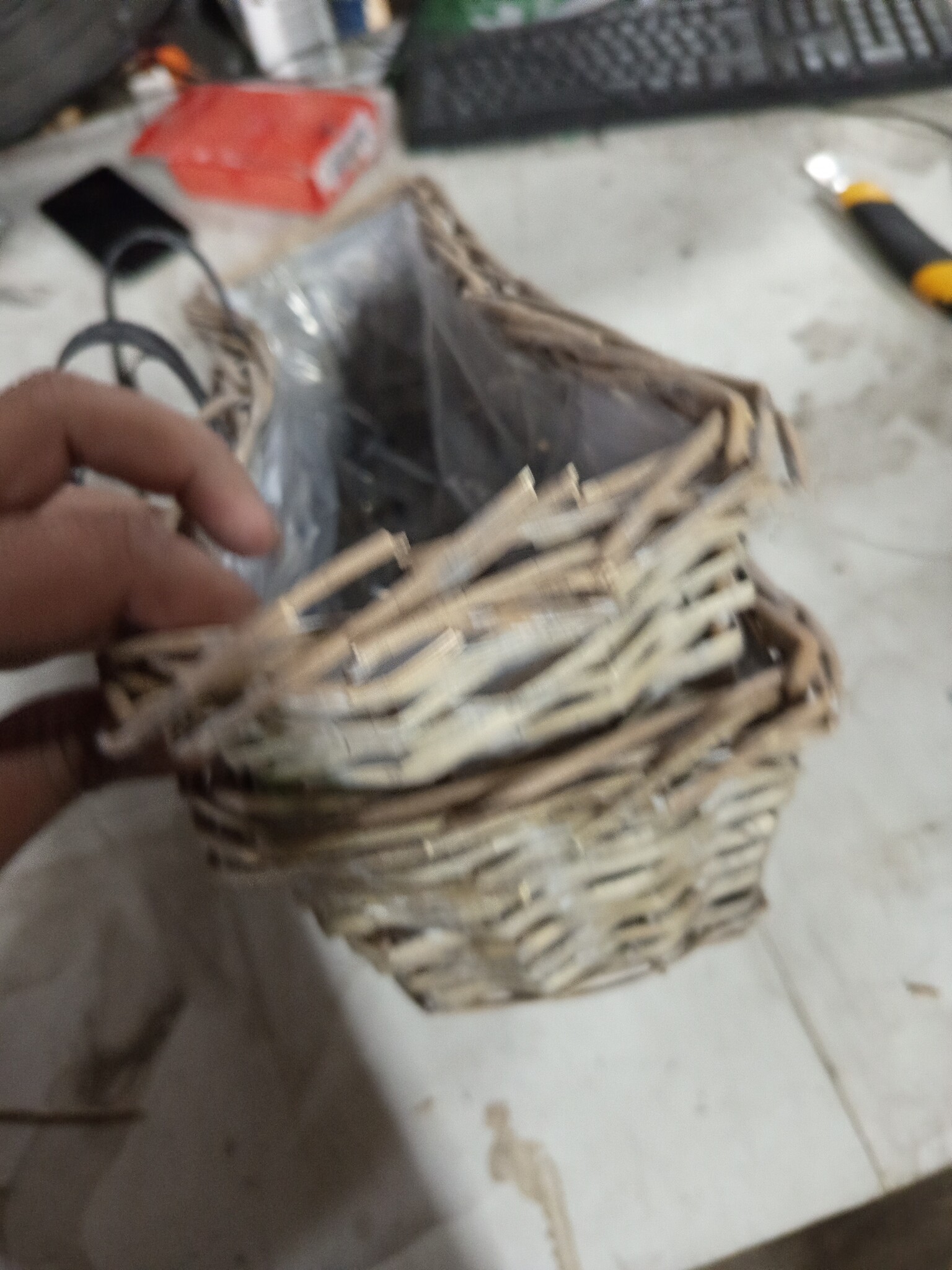 VidaXL Balkonbakken 2 stuks 40 cm Wicker Bruin met PE-voering - 59% Korting
