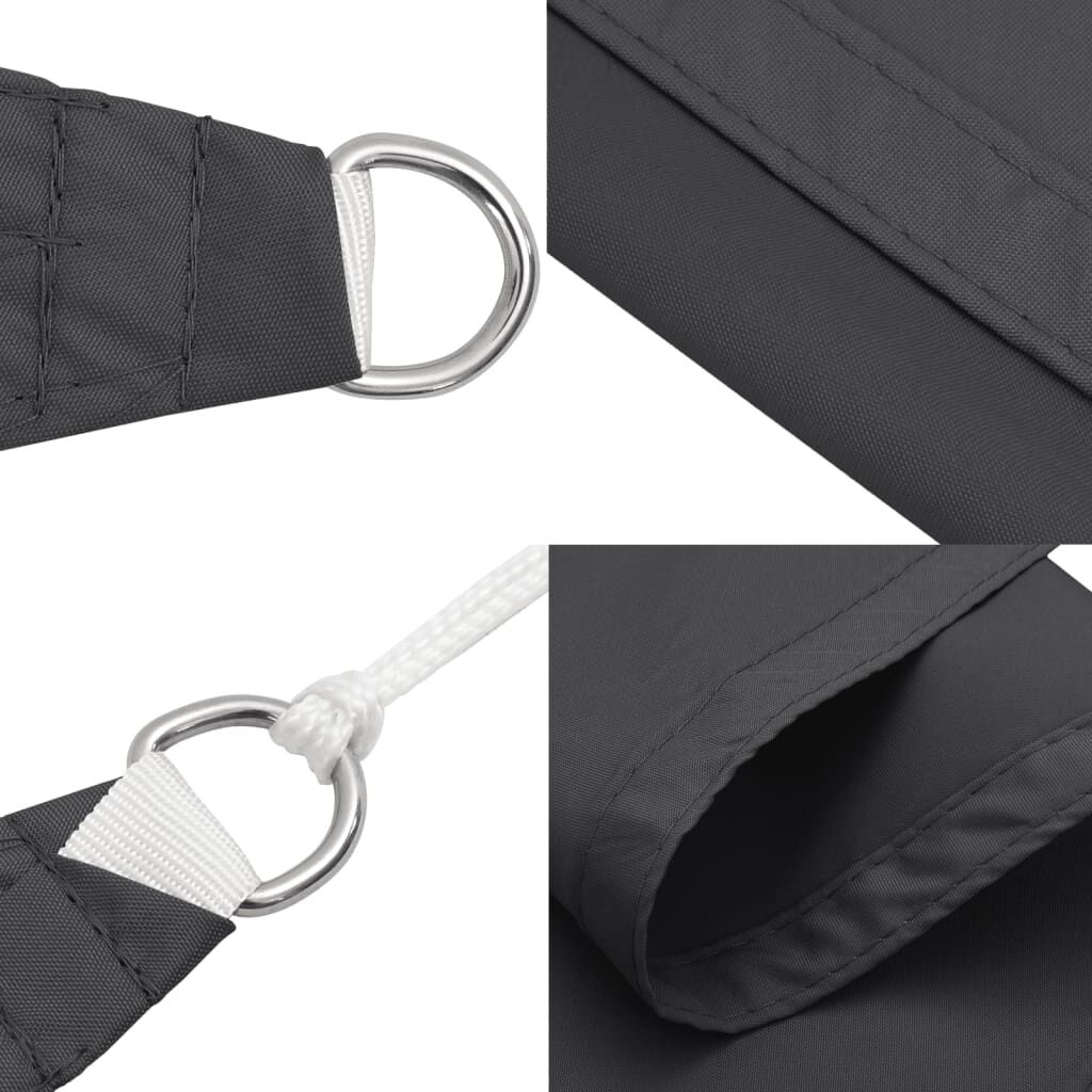 VidaXL Rechthoekig Zonnescherm 3x4m Oxford Stof Antraciet - 34% Korting