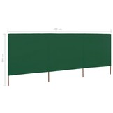 Groen Windscherm 3-delig 400x160 cm - 34% Korting