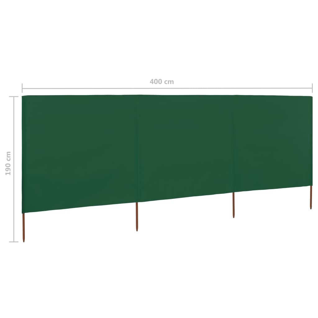 Groen Windscherm 3-delig 400x160 cm - 34% Korting
