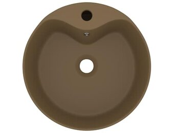 vidaXL Keramiek Wastafel Matcrème 36x13 cm - 34% Korting