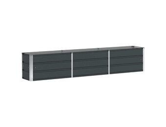 Plantenbak Antraciet Staal 240x40x45 cm - 34% Korting