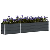 Plantenbak Antraciet Staal 240x40x45 cm - 34% Korting