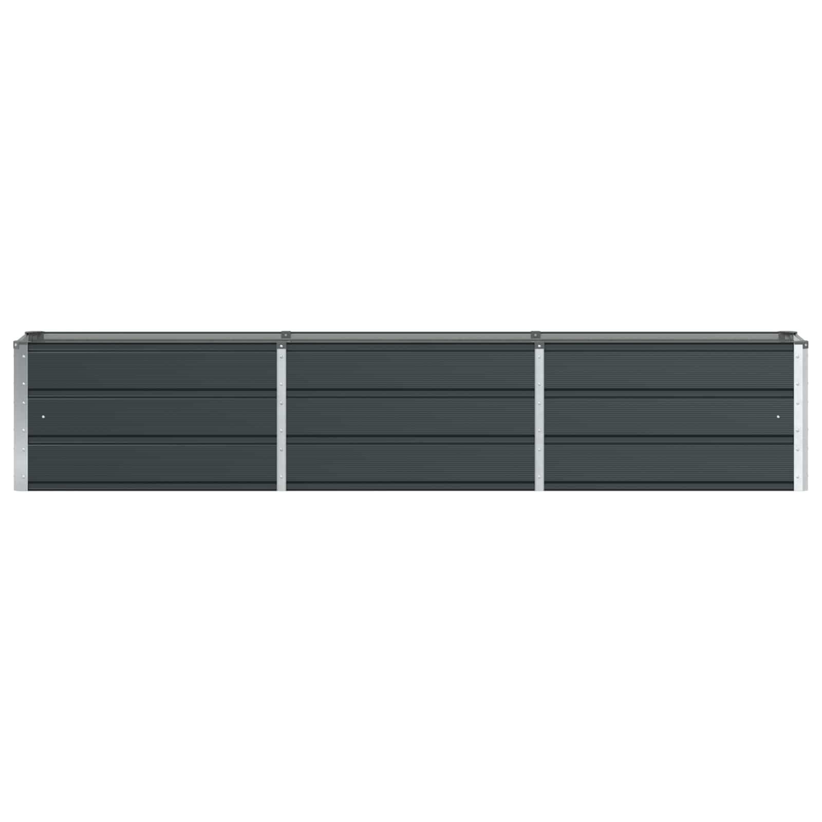 Plantenbak Antraciet Staal 240x40x45 cm - 34% Korting