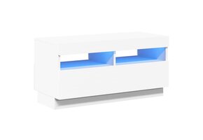 Wit TV-meubel met LED 80x35x40 cm - 58% Korting