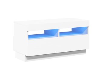 VidaXL TV-meubel Wit met LED-verlichting - 80x35x40 cm - 54% Korting
