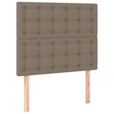 Hoofdbord Taupe Stof 90x5x118/128 cm - 34% Korting!