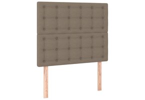 VidaXL Hoofdbord Taupe Stof 90x5x118/128 cm - 41% Korting
