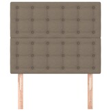 Hoofdbord Taupe Stof 90x5x118/128 cm - 34% Korting!