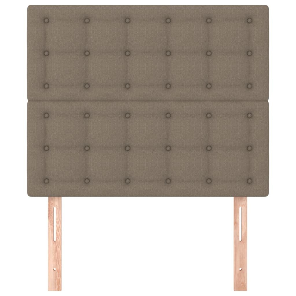 Hoofdbord Taupe Stof 90x5x118/128 cm - 34% Korting!