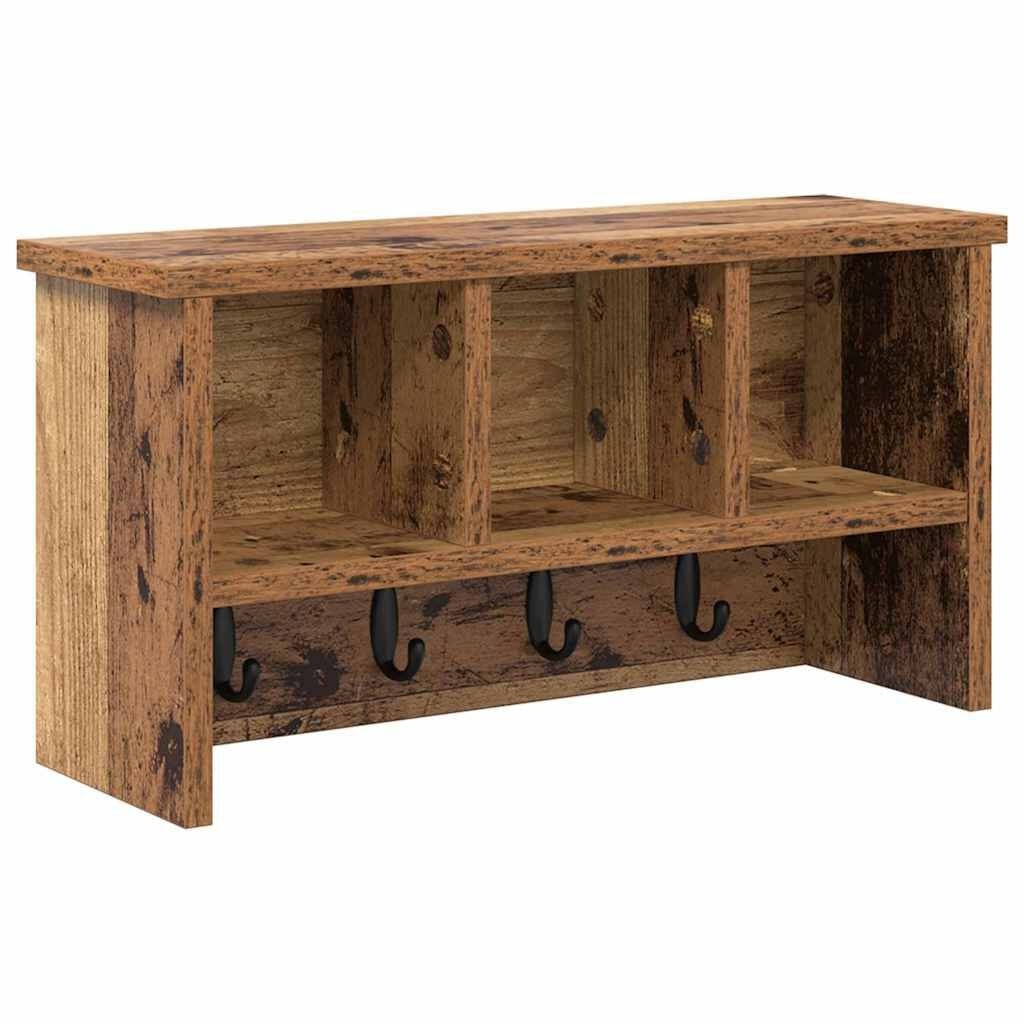 Kapstok Muurmontage Oudhout 50x16x26 cm - 57% Korting!