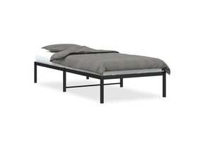 VidaXL Bedframe Metaal Zwart 90x200 cm met 41% Korting