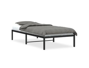 vidaXL Bedframe Metaal Zwart 90x200 cm - 34% Korting