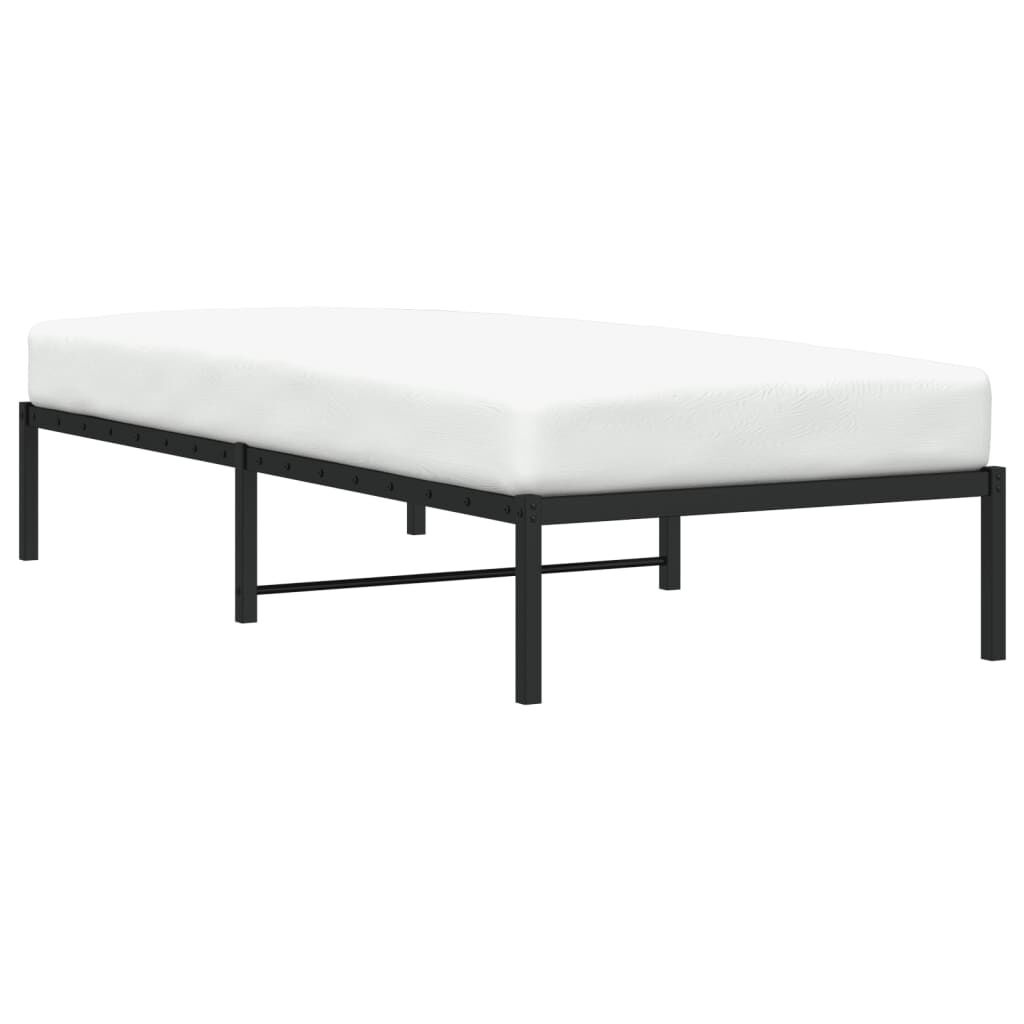 vidaXL Bedframe Metaal Zwart 90x200 cm - 34% Korting