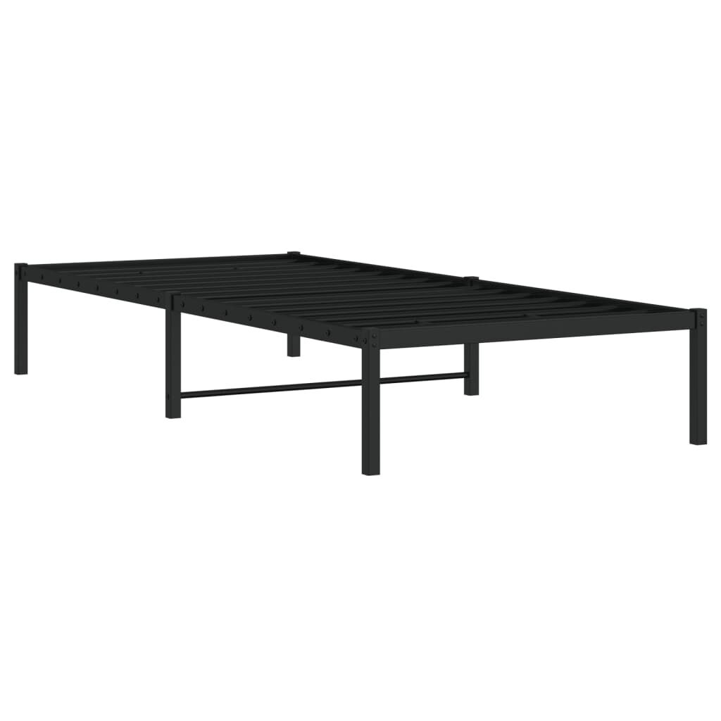 vidaXL Bedframe Metaal Zwart 90x200 cm - 34% Korting