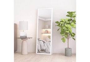 Staan Spiegel Wit Houten Frame 140x50 cm - 34% Korting