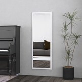 Staan Spiegel Wit Houten Frame 140x50 cm - 34% Korting
