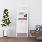 Staan Spiegel Wit Houten Frame 140x50 cm - 34% Korting