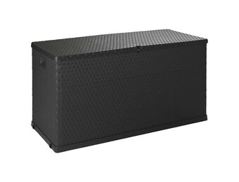vidaXL Tuinbox Rattan Look Antraciet - 120x56x63 cm (54% Korting)