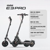 Segway-Ninebot E-Scooter E3 Pro D 800W Zilver/Zwart 10 inch - 60% Korting
