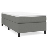 Boxspring bed 90x190 cm donkergrijs stof - 34% korting