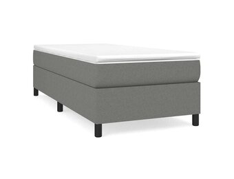 Boxspring bed 90x190 cm donkergrijs stof - 34% korting